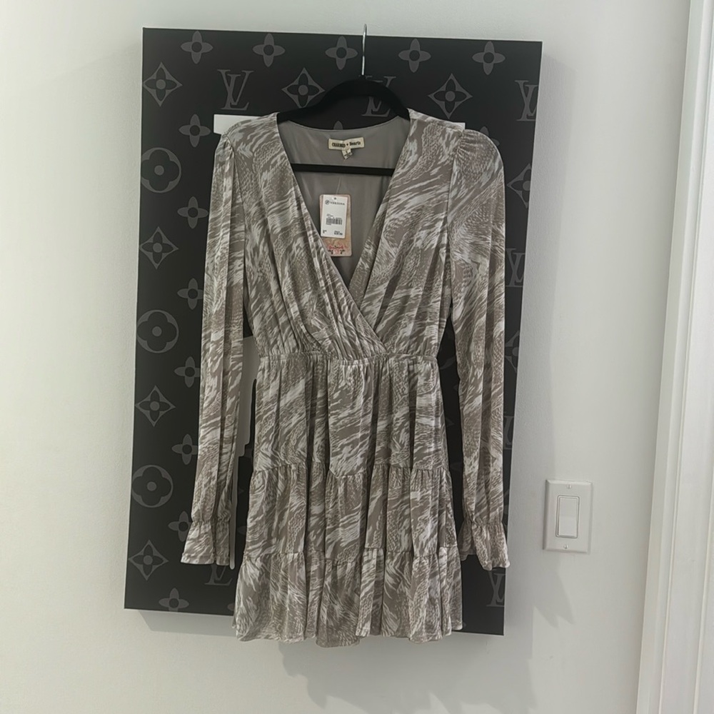 Super cute charmed hearts long sleeved dress.